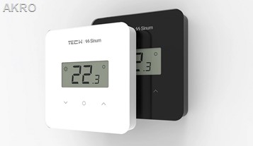 TECH SINUM R-S2 czarny Przewodowy regulator pokoj